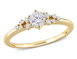 1/2 Carat (ctw G-H-I, I2-I3) Diamond Ring in 10K Yellow Gold